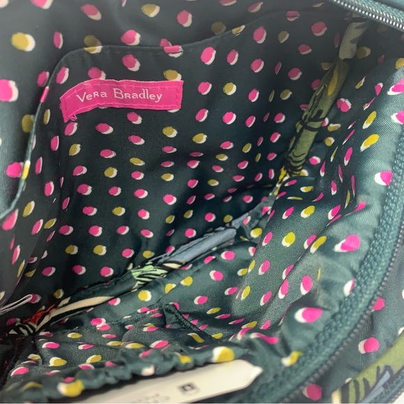 Vera Bradley Belt Bag Fanny Crossbody Purse Falling Flowers Green - Picture 8 of 11